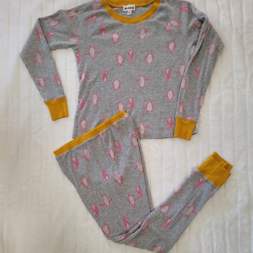 🐧  Abound Thermal Pajama Set - Pink Penguins 🐧